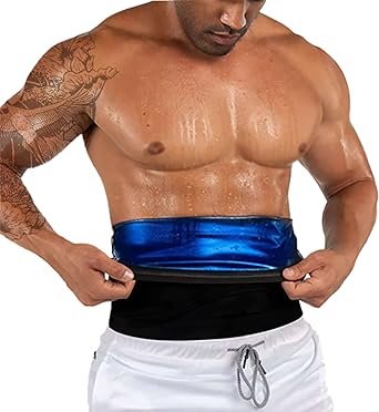 Waist Trainer Trimmer Sweat Belt Band for Men Lower Belly Fat Sauna Slimming Belt Suit Workout