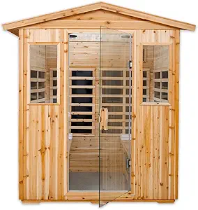 Outdoor infrared sauna 4 person far infrared saunas low EMF sauna room for Home