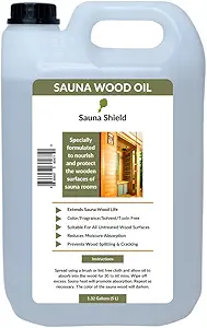 Sauna Wood Oil (1.32 Gallons) - Protects & Nourishes Sauna Wood